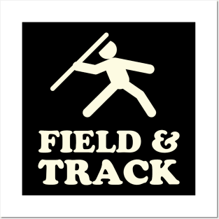 Track & Field Throwing Coach Javelin Shot Put Discus Posters and Art